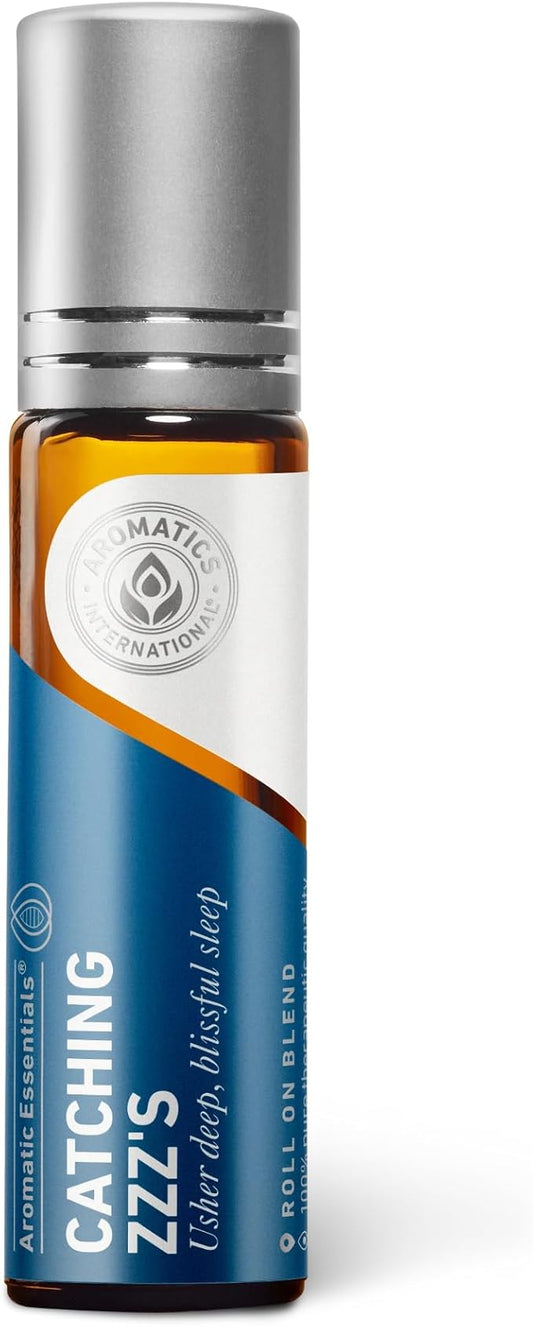 Aromatics International Catching Zzz's Essential Oil Blend Roll On, 10ml | Aromatherapy Oil for Everyday Wellness