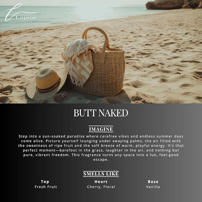 Car Air Freshener Diffuser – 2 Pack Hanging Air Freshener Diffuser (.34 Oz, Butt Naked)