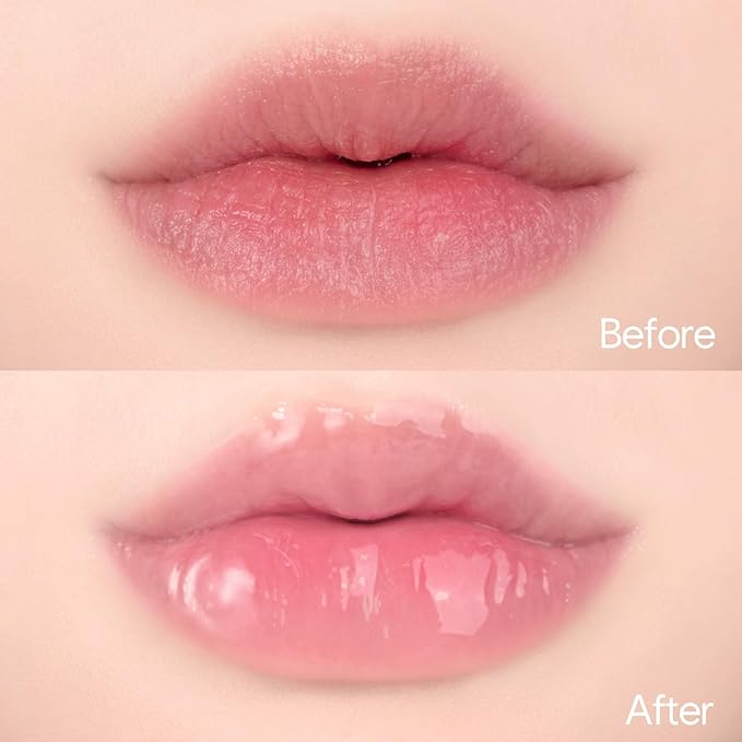 Crystal Dewy Lip Gloss | Lightweight & Non-Sticky | High-Shine & Long-Lasting | Hydrating Korean Lip Care Gloss | 0.17 oz. (01 PINK DOLPHIN)