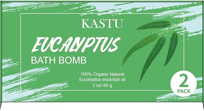 Bath Bombs Salt Balls,Eucalyptus Extract Essential Oils,Moisturizing Dry Skin,Fizzy Spa,Relaxation,Bubble Bath Bomb Gifts Idea for Men Women,2 x 100g