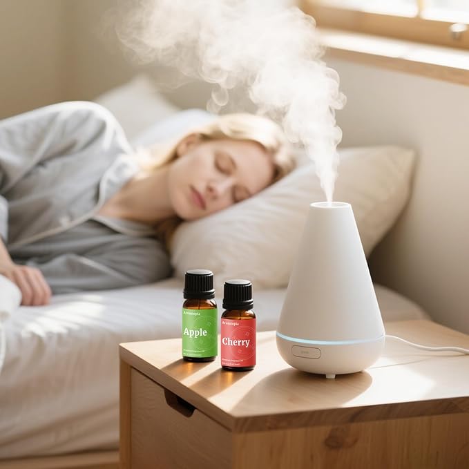 Fruit Fragrance Oils, Aromtopia 6x10ml Fruity Fragrance Oil for Candle Soap Making, Premium Home Essential Diffuser Oil Scents, Strawberry, Pineapple, Lemon, Cherry, Passion Fruit, Apple