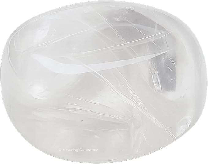 Amazing Gemstone Clear Quartz Crystals and Healing Stones Tumbled - 1 Oz Clear Quartz Stone, Natural Healing Stones for Energy Balance, Stress Relief, Polished Gems Rocks