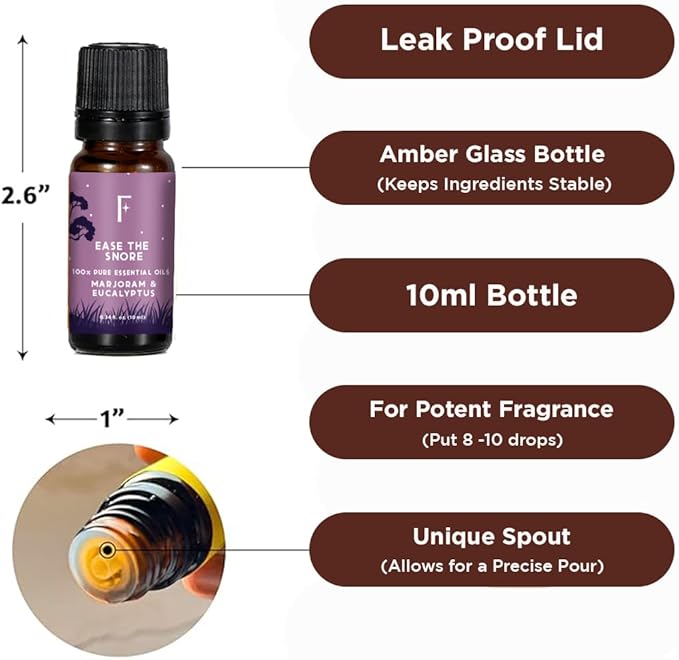 Folkulture Essential Oils for Home | Set of 5 (0.34 fl oz x 5) Vanilla Essential Oil or Lavender Diffuser Oils for Relaxation | Chamomile Essential Oil or Eucalyptus Oil Scents for Women