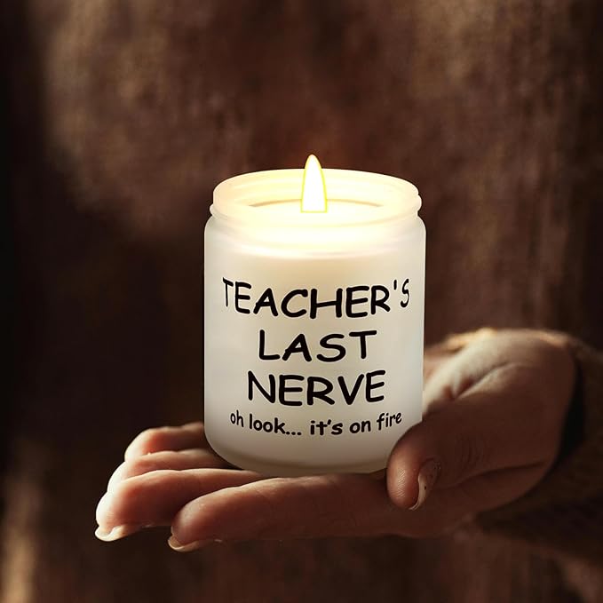Lihome Teacher Appreciation Gifts, Funny Teacher's Day, Birthday, Thanksgiving, Christmas Gifts, Vanilla Coconut Candles