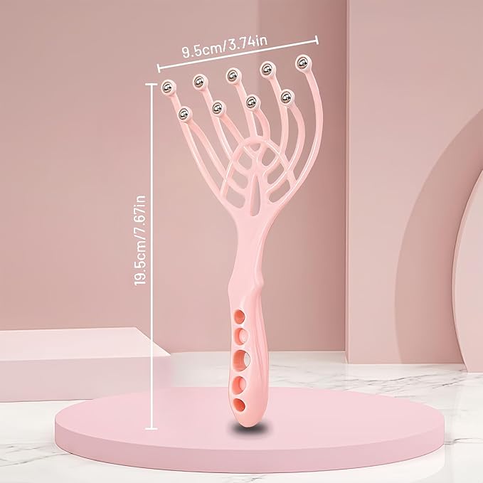 GSHOW Head Scalp Massager Hair Scratcher Massage Comb Portable Scalp Stress Relax Tool