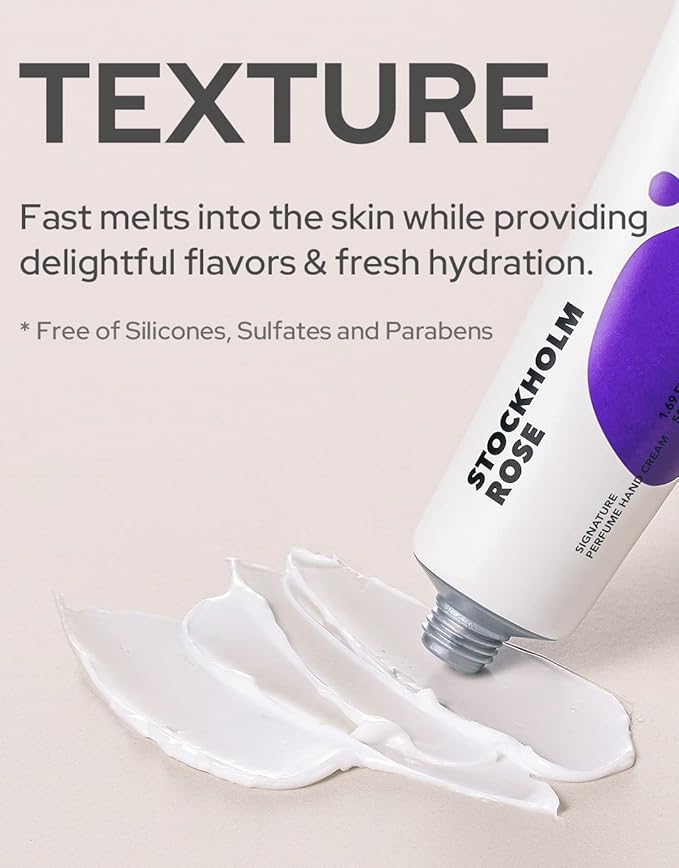 DUFT&DOFT Stockholm Rose Signature Perufume Nourishing Hand Cream, Non-greasy, Refreshing Hydration, Shea Butter, Vitamin E, Feel-Good Fragrance – 1.69 oz.