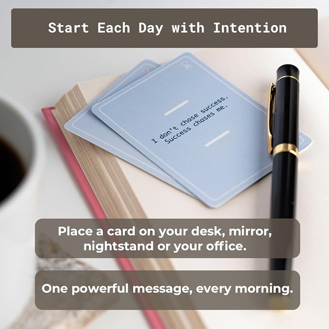 UNSTOPPABLE Affirmation Cards – 52 Bold Mindset Quotes for Ambitious Women, Men Entrepreneurs & High Achievers – Motivational Gift for Her, Him, Boss, or Relentless Dreamer