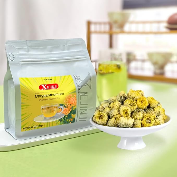 Chrysanthemum Tea - 100% Pure Premium Natural Dried Fetal Chrysanthemum(4.2oz/120g), Caffeine-Free, Non-GMO