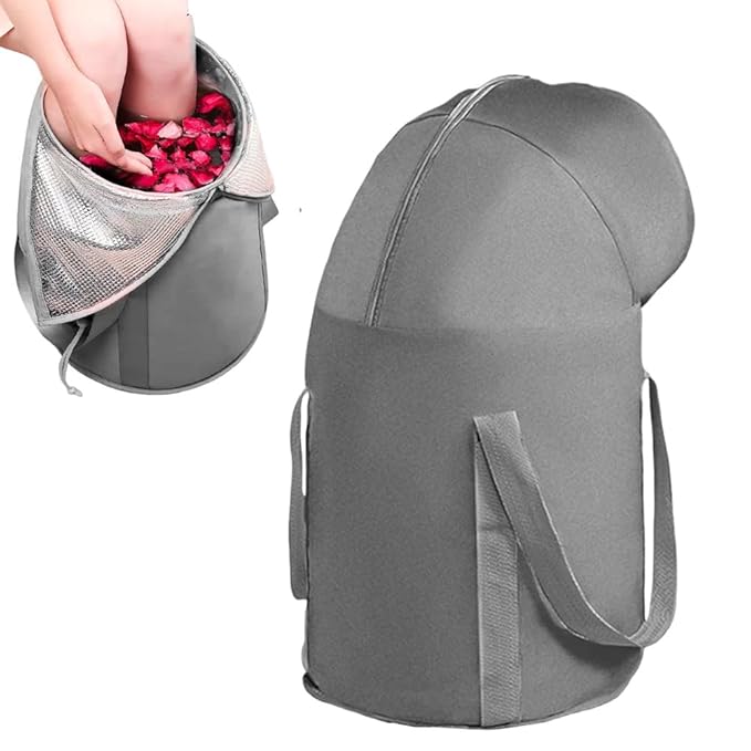 Collapsible Bucket for Soaking Feet,Portable Travel Foot Bath Tub,Fully Wrapped Knee Fumigation Foot Soaking Bath Basin,Foot Spa Bag for Outdoor Travel Camping Fishing