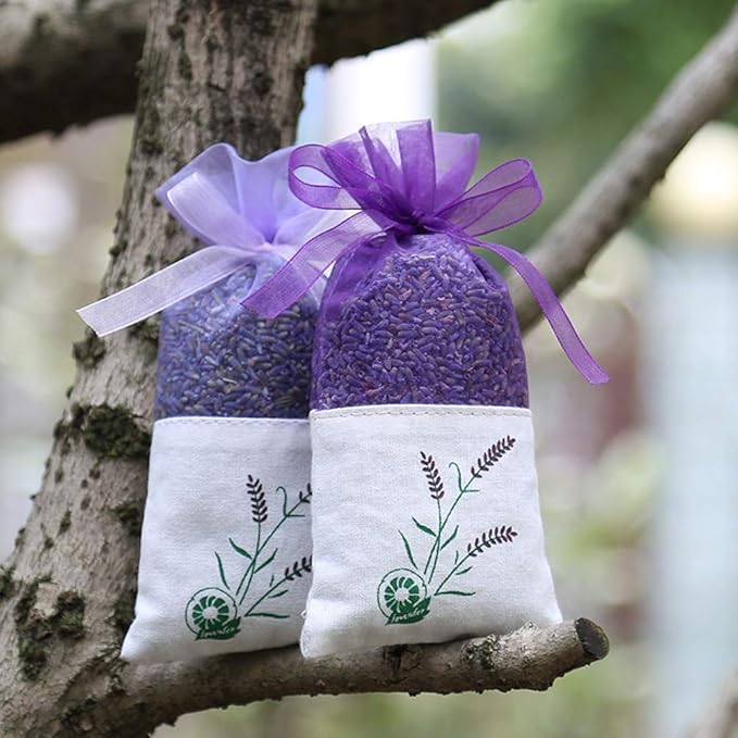 Lavender Sachet Bags: Empty Sachets Bag Fragrance Lavender Sachet Bag Purse Deep Purple 30pcs