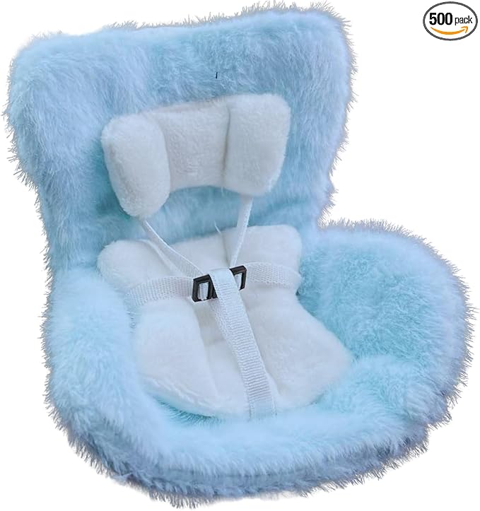 Car Air Freshener Clip,Toy doll seat style car aromatherapy(Blue),The solid fragrance is easy to replace, and the aroma effect can last 30 days.Safety seats suitable for Labubu