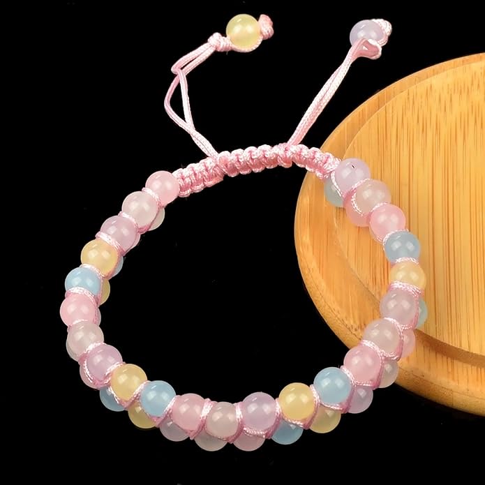 MASSIVE BEADS Double Layer Natural Chakra Healing Power Crystals Macrame Bracelet Yoga Stone Beads Gemstone Meditation Relax Anxiety Bangle for Unisex Women Men