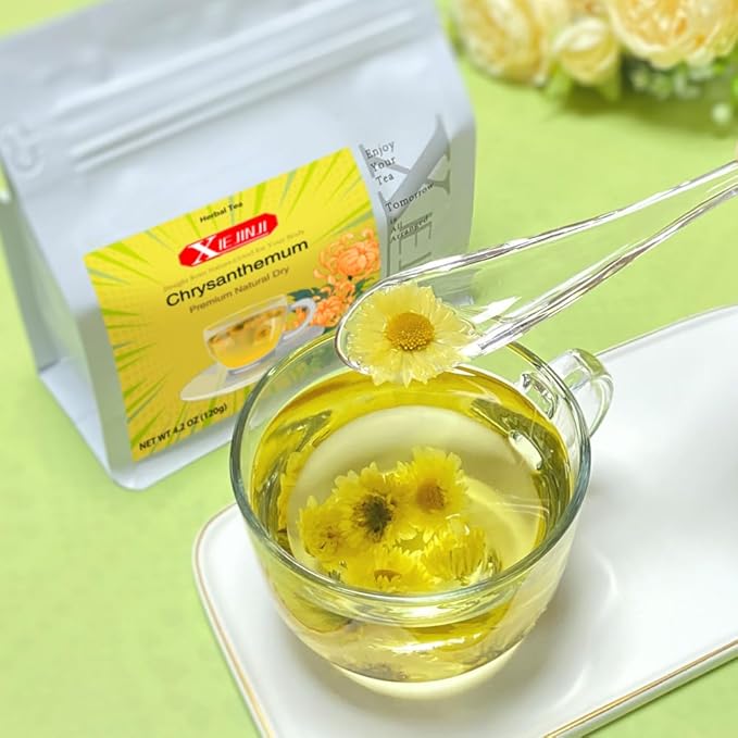 Chrysanthemum Tea - 100% Pure Premium Natural Dried Fetal Chrysanthemum(4.2oz/120g), Caffeine-Free, Non-GMO