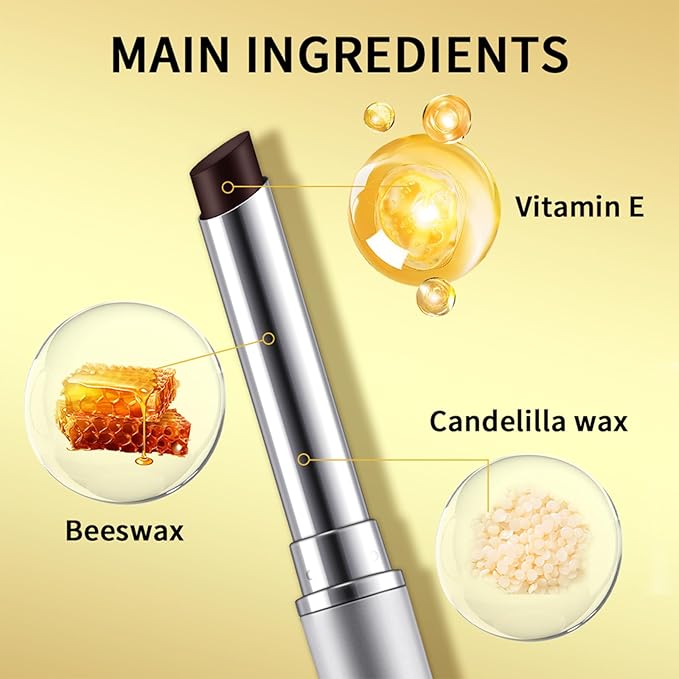 Honey Lipstick Tinted Lip Balm - Sheer Hydrating Lipstick for All Skin Tones - Moisturizing Lip Color, Nourishing Lip Balm with a Hint of Natural Black Cherry Tint