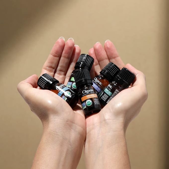 Cliganic Organic Peppermint Essential Oil, 1oz - 100% Pure Natural Undiluted, for Aromatherapy | Non-GMO Verified (Packaging May Vary)