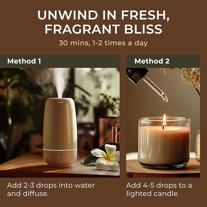 Gya Labs Frangipani Essential Oil - 0.34 Fl Oz - for Hair, Skin, Diffuser, Aromatherapy & DIY Candle Making Scent