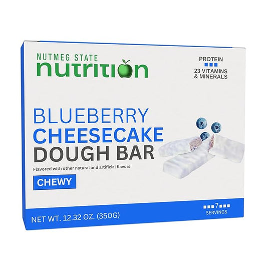 HealthyWise - High Protein Diet Bars, Gluten Free, Low Cholesterol, Low Sodium, Low Sugar, Ideal Protein Compatible, 7 Servings Per Box (Blueberry Cheesecake)