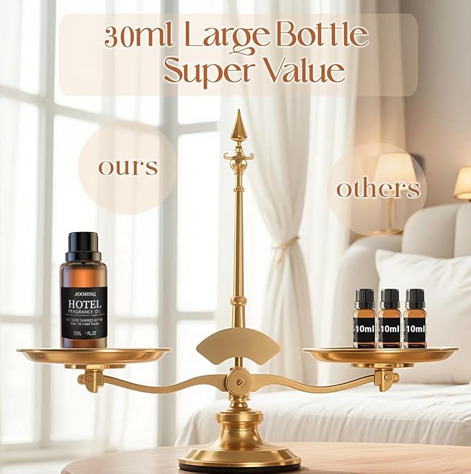Hotel Diffuser Oils Gift Set, Joosing Hotel Scent Essential Oils d 4 x 30ml Large Bottles (4 Fl Oz Total), Premium Fragrance Oil No. 10002 The Marriott for Aromatherapy Diffusers and Humidifiers