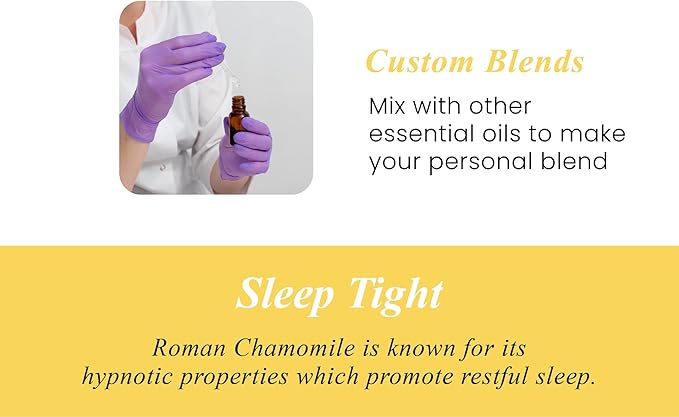 Handcraft Blends Chamomile Essential Oil – 0.33 Fl Oz – Pack of 2 – 100% Pure and Natural – Premium Grade Essential Oil for Diffuser and Aromatherapy, Skin, Massage, Candle and Soap Making Fragrance