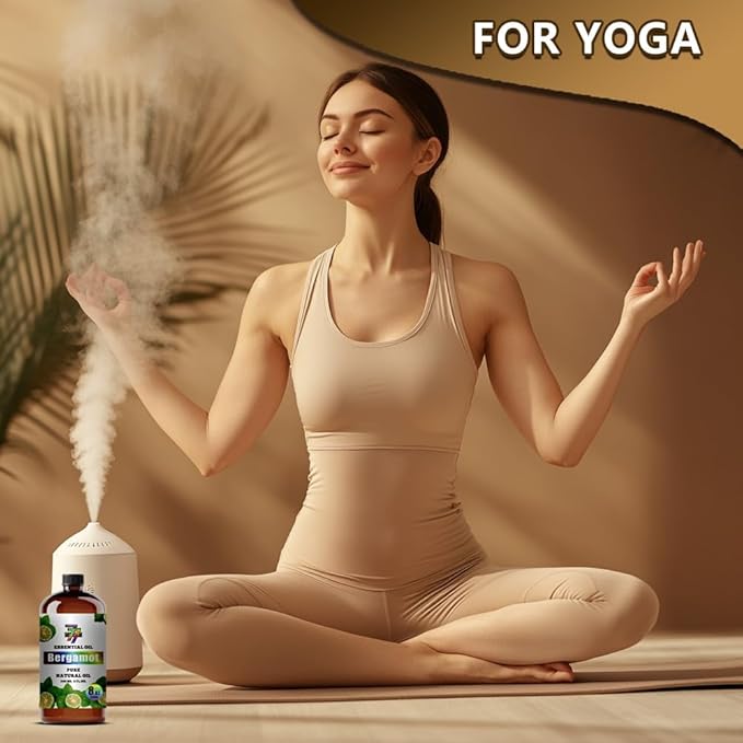 Bergamot Essential Oil (8 oz / 240 ml) – Bergamot Oils for diffusers, humidifiers, Home Baths, Cleaning Products, Yoga, DIY Soaps and DIY Scented Candles