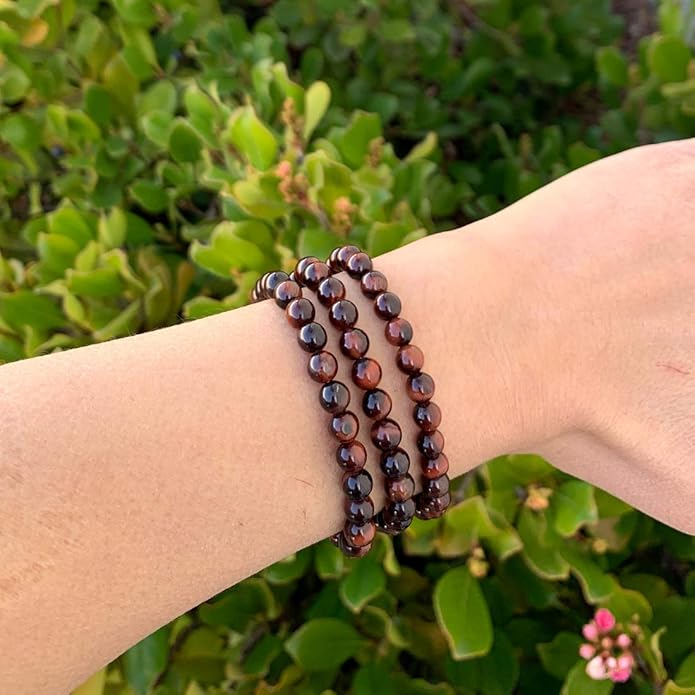 Adabele 1pc Natural Stretch Gemstone Bracelet 6mm (0.24 Inch) Bead 7" 7.5" 8 inch Healing Crystal Quartz Energy Chakra Jewelry Women Birthday Gift