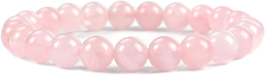 Cherry Tree Collection - Small, Medium, Large Sizes - Gemstone Beaded Bracelets For Women and Men - 8mm Round Beads