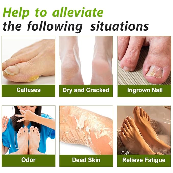 EXTRA STRENGTH Epsom Salt Tea Tree Oil Foot Soak - Foot Spa Pedicure Care for Toenail Athletes Foot, Soothes Sore, Stubborn Scent, Discolored and Ingrown Toenail - Birthday Gift for Mom Dad -16 oz