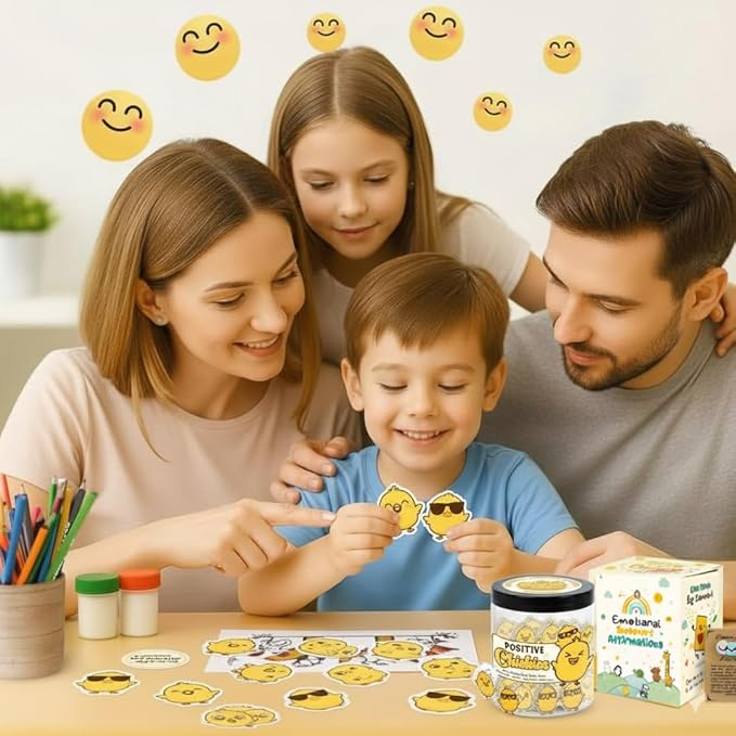 60 Positive Chick Cards Jar, Affirmation Cards for Women, Teens, Emotional Support Chickies, Chicken Gift, Chicken Gifts for Women, Funny Chicken Gift, Chicken Stuff, Chicken Lady Gifts