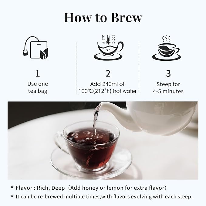 Five Noir Herbal Tea Bag for Immunity Energy, Five Treasure Tea Kidney Teas, Leafberry Wellness Functional Herbal Tea Hair Growth Rejuvenates Natural Black Rice Beans Mulberries Gift Box 10 Bags