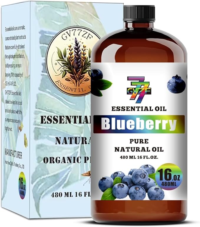 Blueberry Essential Oil (16 oz / 480 ml) – Blueberry Oils for diffusers, humidifiers, Home Baths, Cleaning Products, Yoga, DIY Soaps and DIY Scented Candles