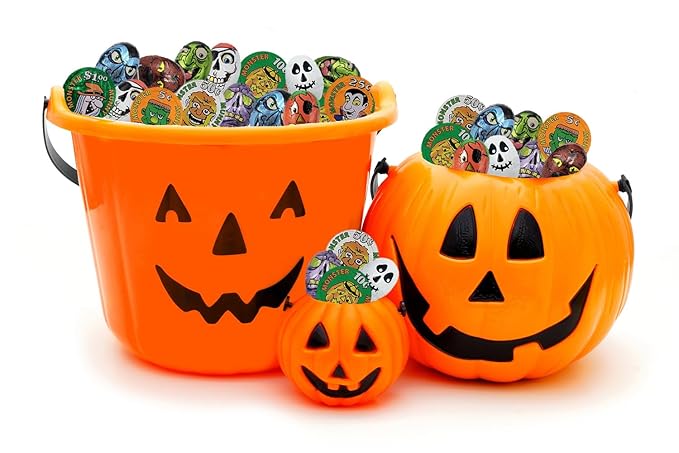 Fruidles Halloween Tricky Treat Master Bag, Trick-Or-Treat Party Bag Fillers, Individually Wrapped in Multi-color Design Foils, Kosher Certified (Half-Pound)