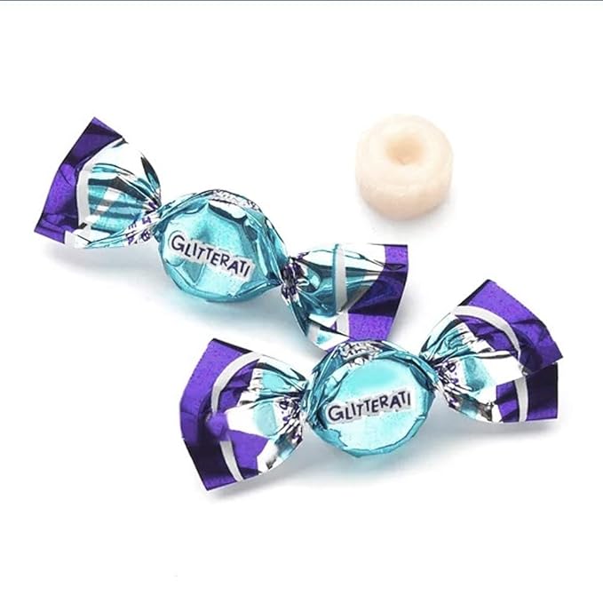 GLITTERATI Deluxe Mint Italian Miniature Hard Candies, Individually Wrapped Gourmet Candy, Vegan, Gluten Free, Non-GMO, 14 oz Resealable Pouch, 400 Ct.