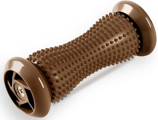 Manual Foot Massager Roller for Plantar Fasciitis Relief, Portable Deep Tissue Muscle Massage Roller for Foot Arch and Heel Pain, Effective Reflexology Tool Relax The Nerves (Coffee)