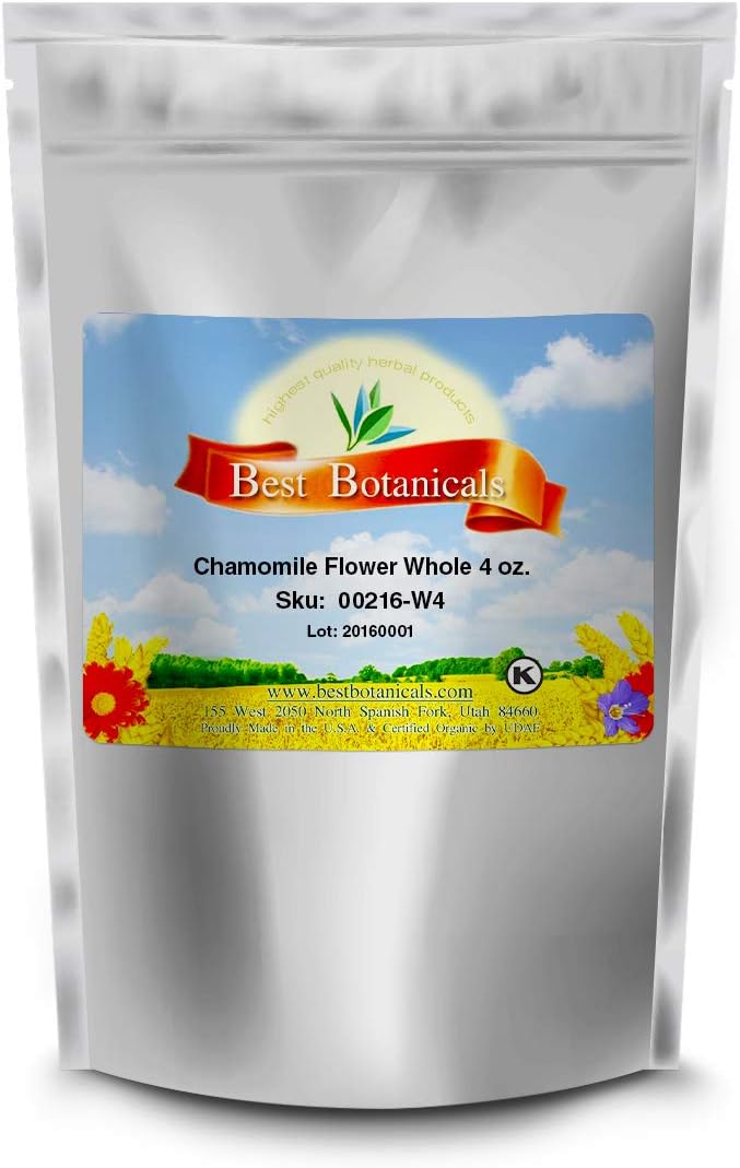 Best Botanicals Chamomile Flower Whole 4 oz.