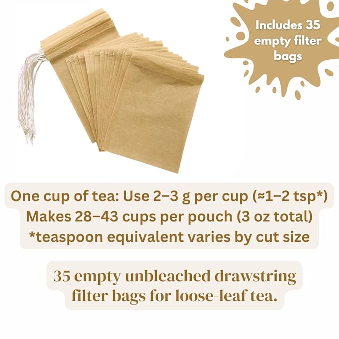 Sleep Easy Herbal Tea – 35 Tea Bags – Chamomile, Lavender, Lemon Balm, Valerian Root & Passion Flower – Natural Sleep Support for a Calm, Restful Night’s Rest. Caffeine-Free.