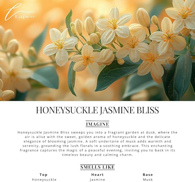 Car Air Freshener Diffuser – 2 Pack Hanging Air Freshener Diffuser (.34 Oz, Honeysuckle Jasmine Bliss)