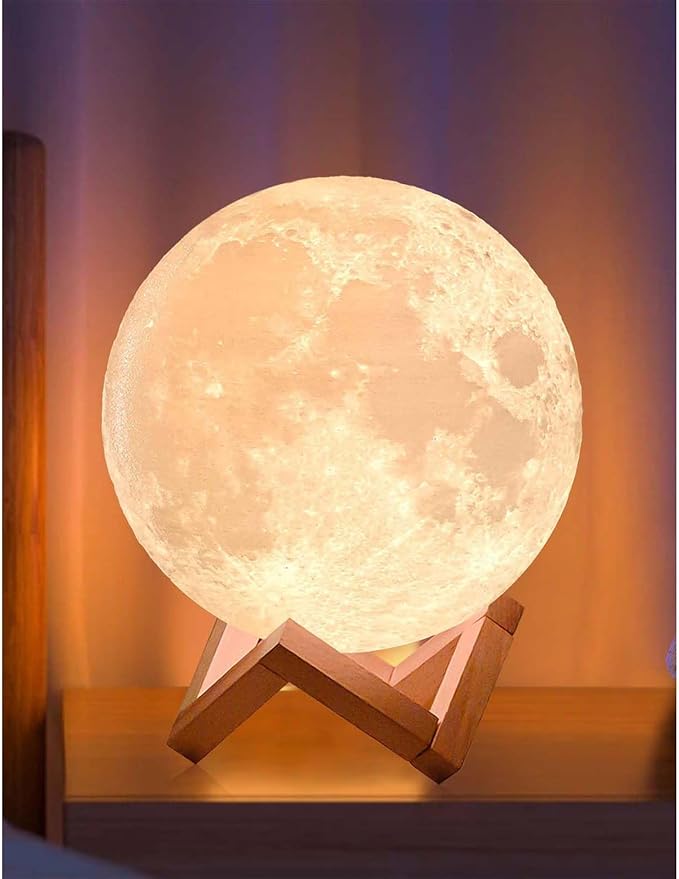 CPLA Moon Lamp Upgrade 128 Colors, Gifts for Women Men Friends Her Mom Sister, Christmas, Birthday, Anniversary, House Warming Gifts New Home, Diameter 7.1 inch