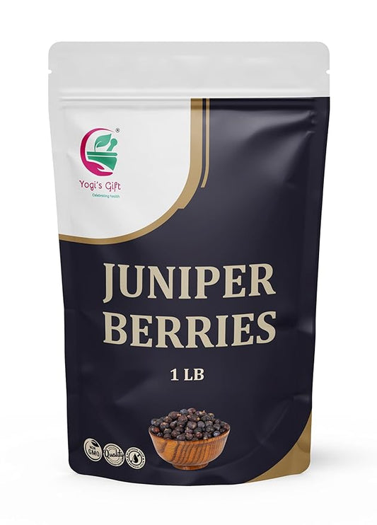 Juniper Berries 1 lb – juniper berries whole for Cooking, Spice Blends, Pickling & Herbal Uses – Bold, Aromatic Flavor – 100% Natural & Pure – By Yogi’s Gift®