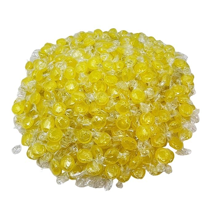 Sugar Free Lemon Drops Hard Candy-Keto Friendly-1.5 lbs Lemon Fresh Flavored Individually Wrapped-Ideal Diabetic Candy, Gluten Free(24 oz)