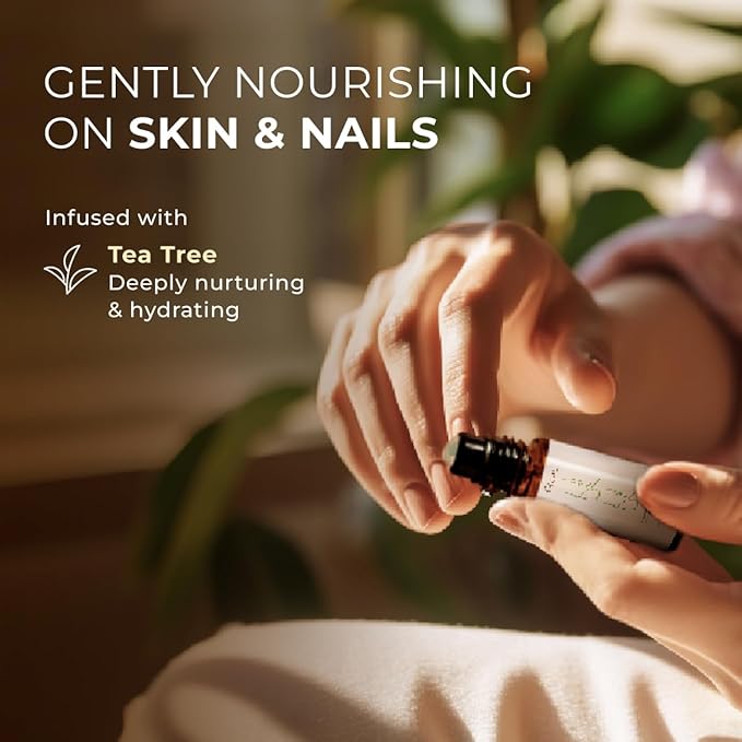 Gya Labs Tea Tree Essential Oil Roll On - 0.34 Fl Oz - Travel Size Roller for Camping, Skin, Aromatherapy Relief, Convenience