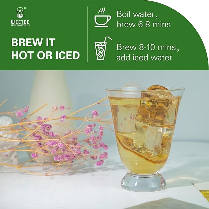 WT WEETEE Nettle Leaf Tea Bags, Made with 100% Pure Stinging Nettle Leaf, Natural Caffeine-free Herbal Tea Rich in Vitamins & Minerals,1.5g x 100 Counts