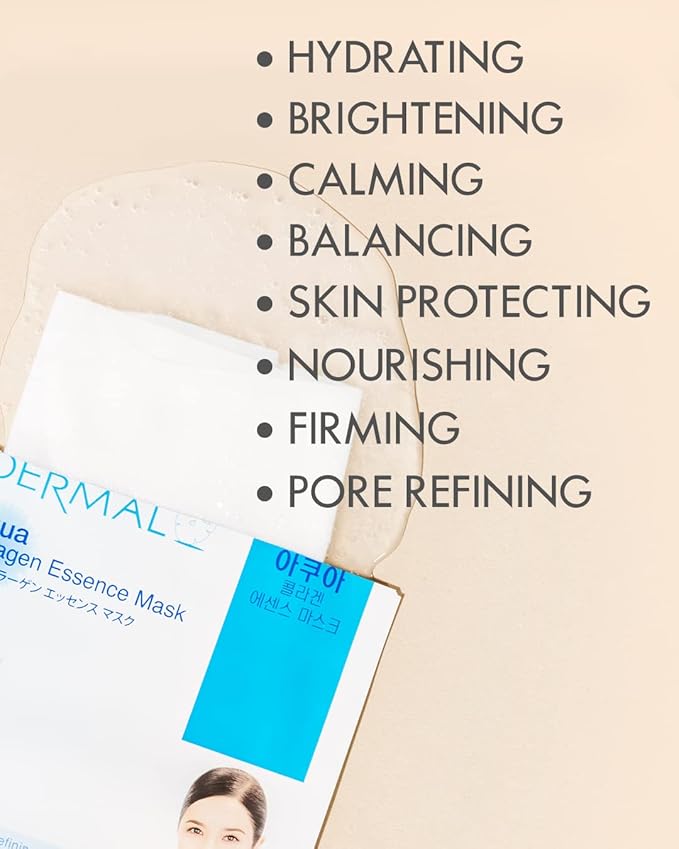 DERMAL Made in Korea Facial Mask – 20+ Years of Trusted K-Beauty, Premium Quality vs. Generic Chinese Masks, Best Value Sheet Mask for Daily Skincare – 48 Combo Pack