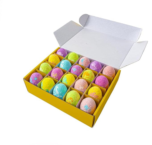 Dinosaur Egg - Kids Bath Bomb with 25 Surprises Inside - Dinosaur Gifts for 3 4 5 6 7 and 8 Year Old Boys and Girls Kids Gifts - Perfect for Birthdays