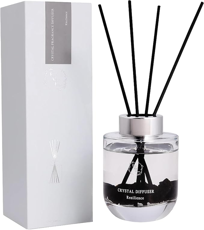 Reed Diffuser Set, Pretty Valley Home Diffuser 100Ml / 3.52 fl OZ Gift Box - Includes Reed Diffuser Sticks, Long Lasting Fragrance Oil and Glass Bottle for Office Living Room Decor (Resilience)