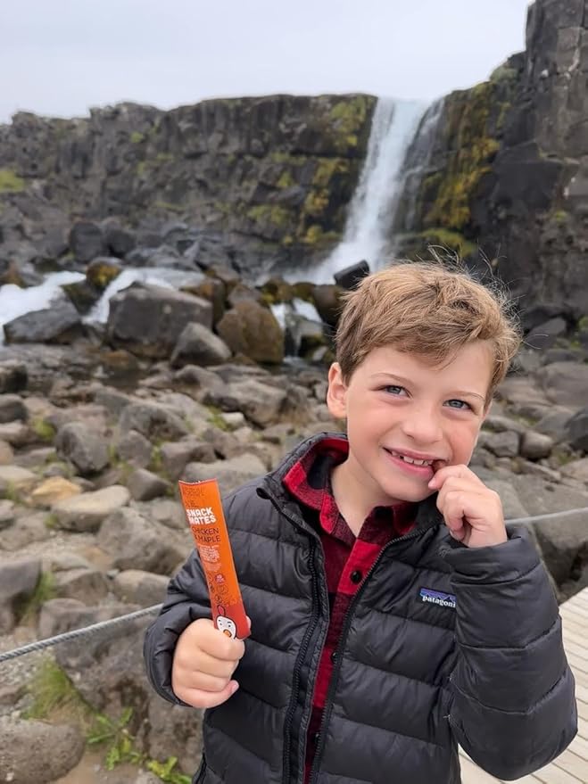 Snack Mates by New Primal Sampler Three Flavor Pack, Mini Chicken Sticks, High Protein and Low Sugar Kids Snack, Certified Gluten Free, Soy Free, Certified Paleo, Lunchbox Friendly, 15 Count