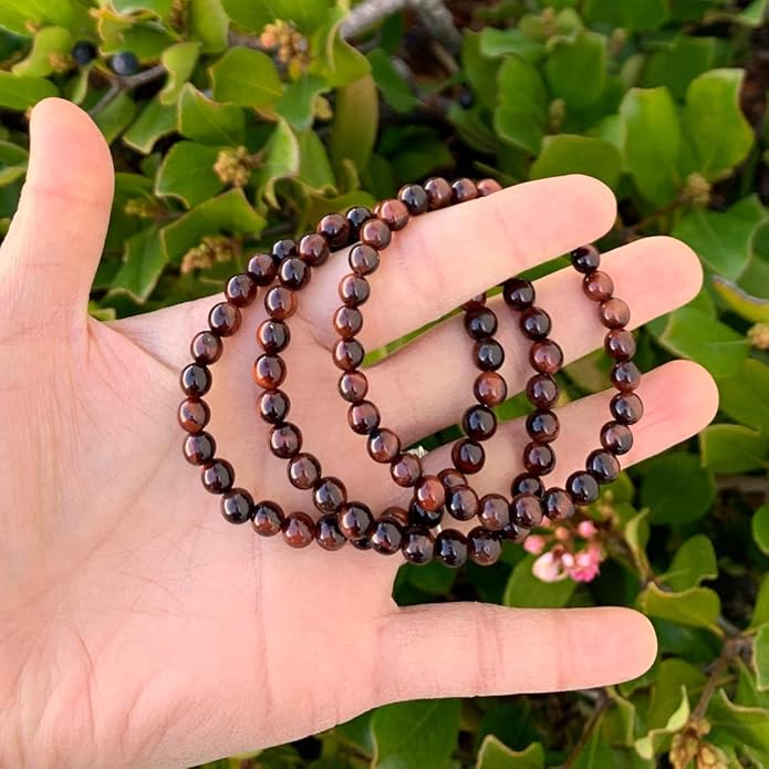 Adabele 1pc Natural Stretch Gemstone Bracelet 6mm (0.24 Inch) Bead 7" 7.5" 8 inch Healing Crystal Quartz Energy Chakra Jewelry Women Birthday Gift