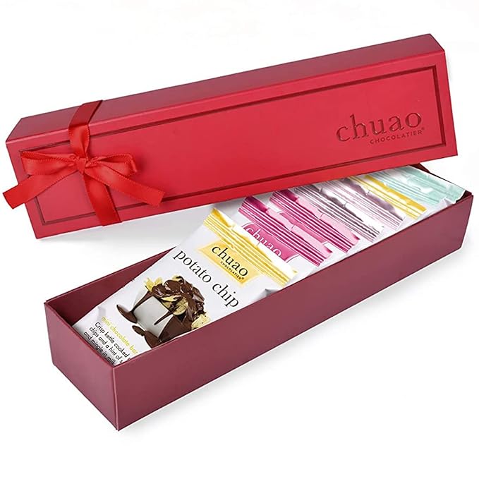Chuao Chocolatier Chocolate Mini Gift Box | Gourmet Chocolate Assorted Bars European No Preservatives | For Gift Baskets, Christmas, Valentines Day, Gifts for Women, Men, Birthday, Thank You, Care Package (Milk Chocolate, 8 Bars)