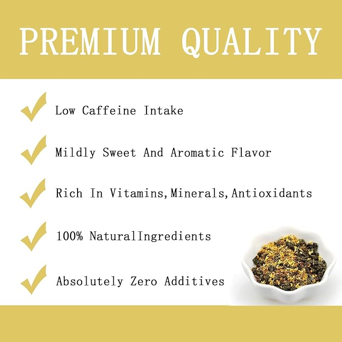 Eilin YHT Chinese Osmanthus Oolong Tea Bags 3 GRams x 50 Counts