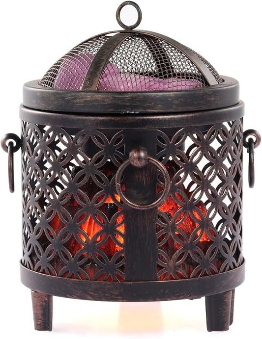 Dicimi Wax Melting Heater, 4-in-1 Fireplace Wax Heater, Fragrance Wax Heater (Without Aromatherapy Wax, Essential Oil), for Home Office Bedroom Aromatherapy Present and Decorations (Copper Coins)