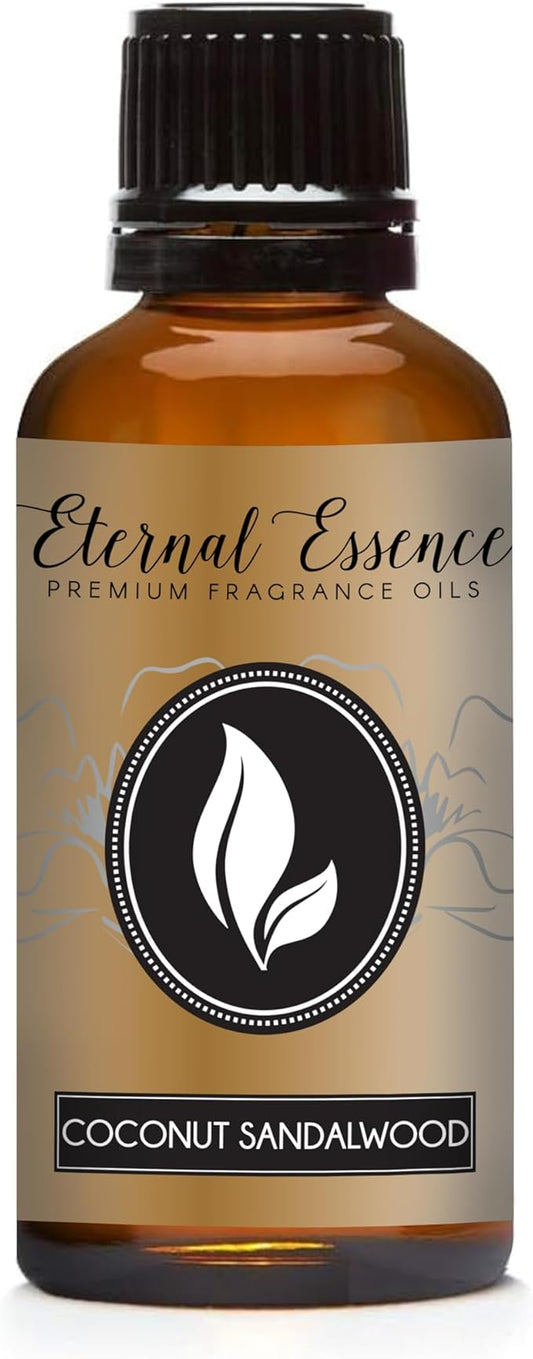 Eternal Essence Oils Coconut Sandalwood 30ml Premium Fragrance Oil - for Candle, Soap Making, Aromatherapy, Diffusers, Home Care, & Humidifiers
